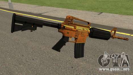 Golden M4A1 para GTA San Andreas