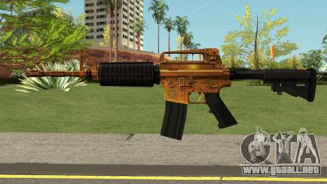 Golden M4A1 para GTA San Andreas