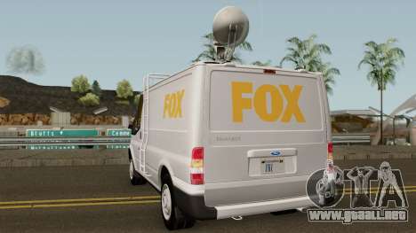 Ford Transit News Car (FOX TV) para GTA San Andreas