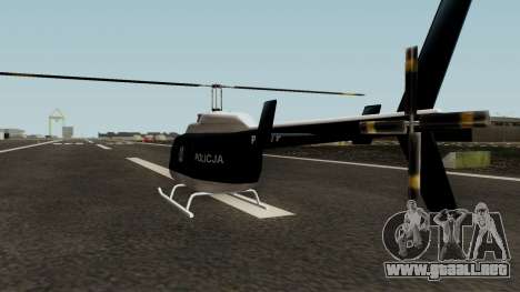 Helikopter Polskiej Policji para GTA San Andreas