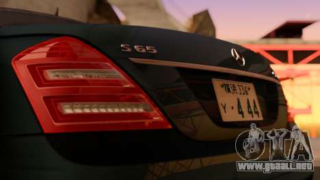 Mercedes-Benz S65 AMG Japanese HQ para GTA San Andreas