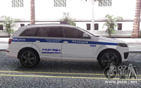 Audi Q7 Police para GTA San Andreas