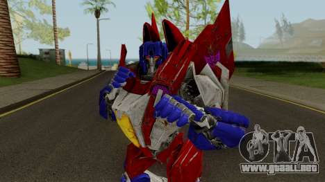 Starscream (Transformers: War for Cybertron) para GTA San Andreas