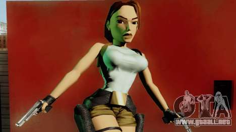 Tomb Raider I Lara Mural Mod para GTA San Andreas