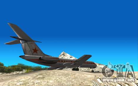 El Legendario Tu-134 para GTA San Andreas