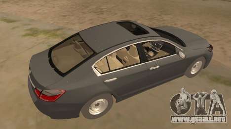 Honda Accord 2015 Standard para GTA San Andreas