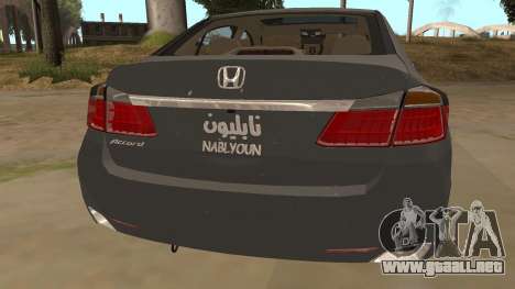 Honda Accord 2015 Standard para GTA San Andreas