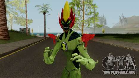 Ben 10 Ultimate Swamp Fire Skin para GTA San Andreas