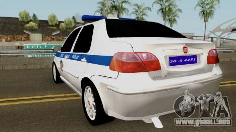 Fiat Albea Turkish Police UnBug para GTA San Andreas