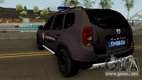 Dacia Duster Zandarmerija para GTA San Andreas