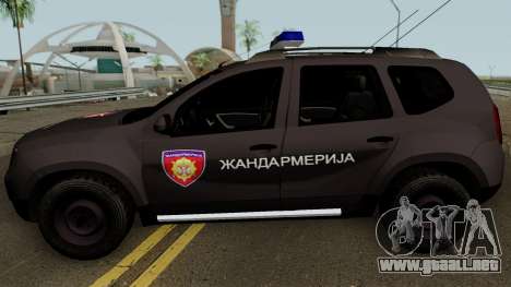 Dacia Duster Zandarmerija para GTA San Andreas