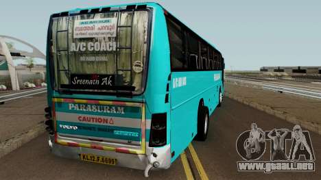 Parasuram Ac Air Volvo Bus para GTA San Andreas