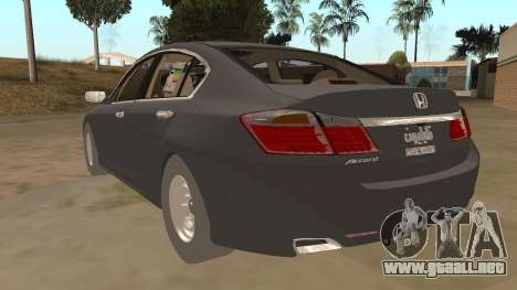 Honda Accord 2015 Standard para GTA San Andreas