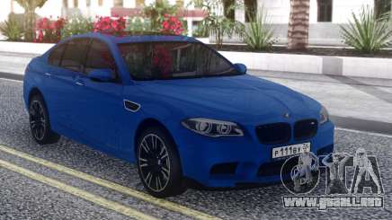 BMW M5 F10 Blue Sedan para GTA San Andreas