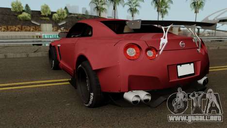 Nissan GT R35 (Rocket Bunny) Edition para GTA San Andreas