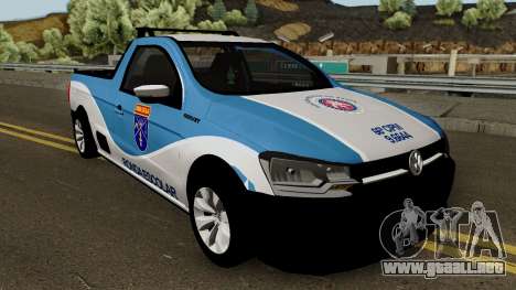 Volkswagen Saveiro G7 ROBUST PMBA Ronda Escolar para GTA San Andreas
