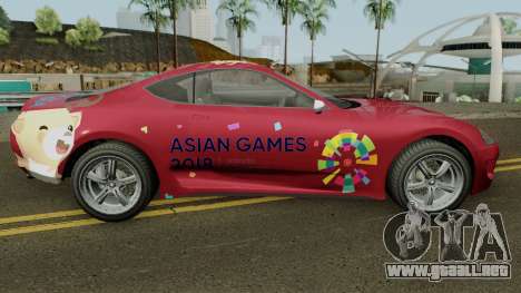 Dinka Jester Classic 18th Asian Games para GTA San Andreas