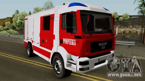 MAN TGA Pompierii (Romanian Firetruck) 2010 para GTA San Andreas