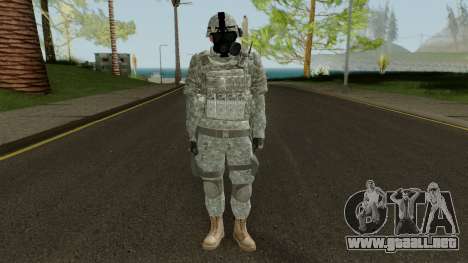 US Army ACU Skin (Gasmask) para GTA San Andreas