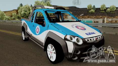 Fiat Strada Locker 2013 PMBA para GTA San Andreas