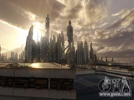La pantalla de arranque de Stargate: Atlantis para GTA San Andreas