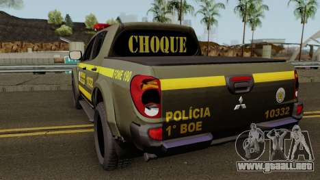 Mitsubishi L200 Brazilian Police (CHOQUE) para GTA San Andreas