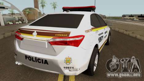 Toyota Corolla Brazilian Police (Patamo) para GTA San Andreas