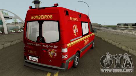 Mercedes-Benz Sprinter Ambulance (CBMRS) para GTA San Andreas