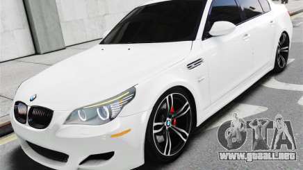 BMW M5 E60 White Stock para GTA 4