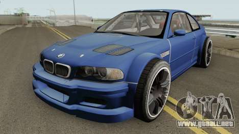 BMW M3 E46 GTR Most Wanted (2012 Style) V1 2001 para GTA San Andreas