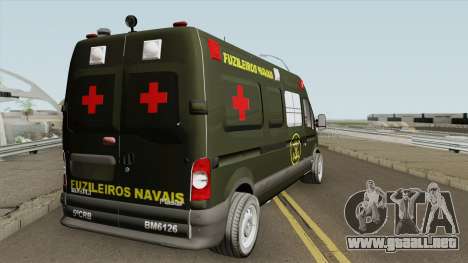 Renault Master Ambulance Dos Fuzileiros Navais para GTA San Andreas