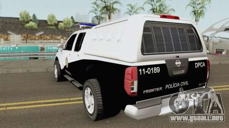 Nissan Frontier DPCA PCERJ 2013 para GTA San Andreas