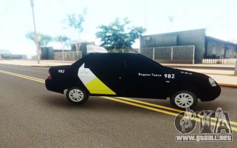 Lada Priora Taxi Yandex para GTA San Andreas