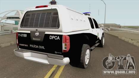 Nissan Frontier DPCA PCERJ 2013 para GTA San Andreas