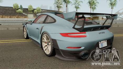 Porsche 911 GT2 RS 2018 para GTA San Andreas