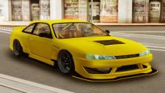 Nissan Silvia S14 Kouki Yellow para GTA San Andreas