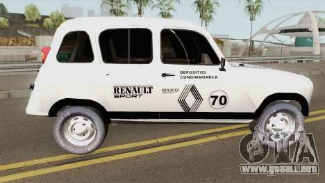 Renault 4 Rally of Pablo Escobar Series para GTA San Andreas