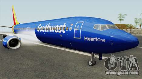 Boeing 737-800 Southwest Airlines (Heart Livery) para GTA San Andreas