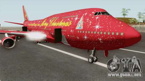 Boeing 747-400 Christmas para GTA San Andreas
