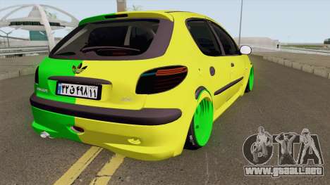 Peugeot 206 Two Face para GTA San Andreas