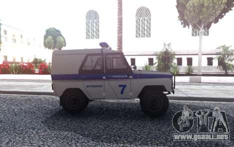 UAZ 31512 de la Policía para GTA San Andreas