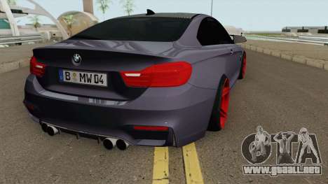 BMW M4 2014 SlowDesign (Red Wheels) para GTA San Andreas