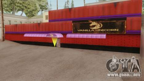 Vanilla Unicorn GTA V para GTA San Andreas