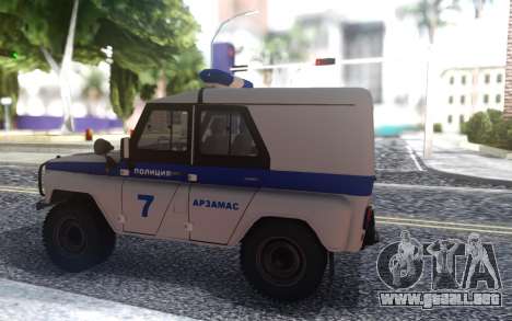 UAZ 31512 de la Policía para GTA San Andreas