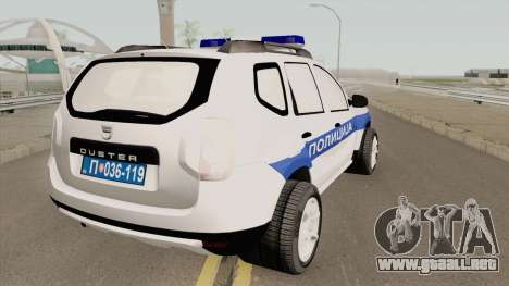 Dacia Duster Serbian Police para GTA San Andreas