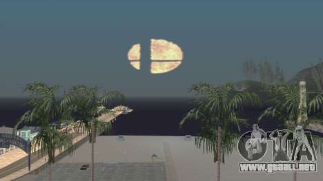 Smash Ball On Fire In The Night Sky para GTA San Andreas