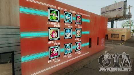 Mega Man Stage Select Wall para GTA San Andreas