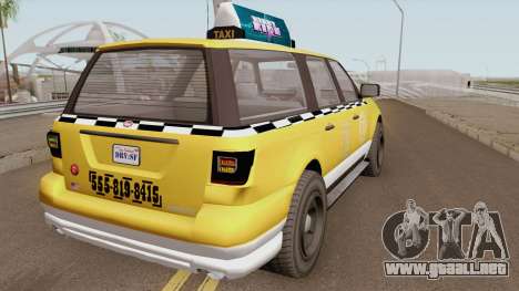 Vapid Prospector Taxi V2 GTA V para GTA San Andreas