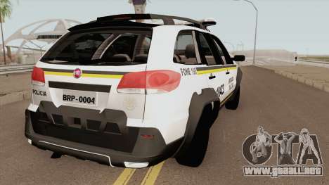 Fiat Palio Weekend Brazilian Police (White) para GTA San Andreas