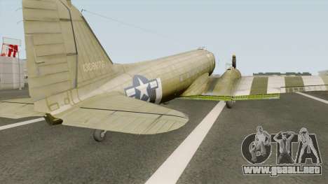 Douglas C-47 Skytrain para GTA San Andreas